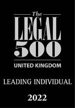 Legal 500 UK Leading Individual 2022